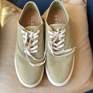 CLAE Los Angeles Vegan Linen Sneakers US 12